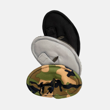 Load image into Gallery viewer, camo, gray, black oval trach pads