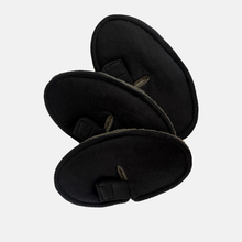 Load image into Gallery viewer, 3 black oval trach pads
