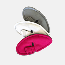 Load image into Gallery viewer, pink, ivory, and gray oval trach pads
